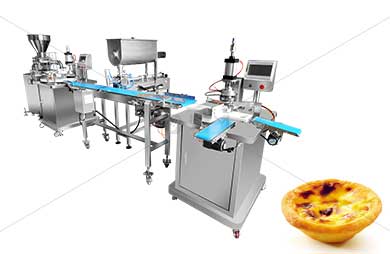 Industrial Egg Tart Making Machine for Sale 1500pcs/H