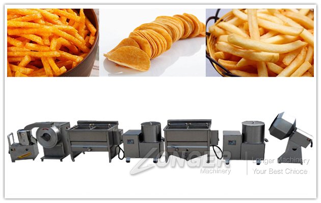 semi automatic french fries making machine